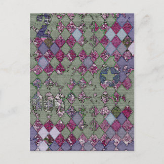Harlequin Design Postcard