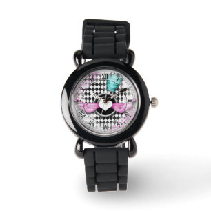harlequin diamond heart roman numbers watch