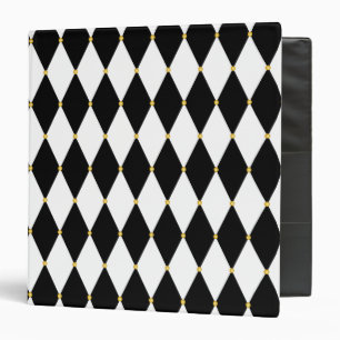 Harlequin Diamond Pattern Binder
