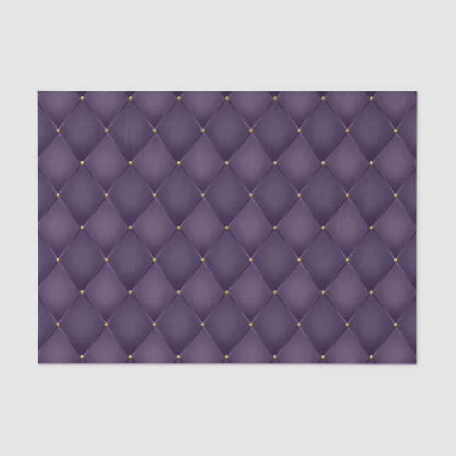 Harlequin Diamond Purple Decoupage Tissue Paper (Front)