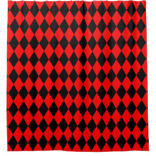 Harlequin Diamonds in Black and Red