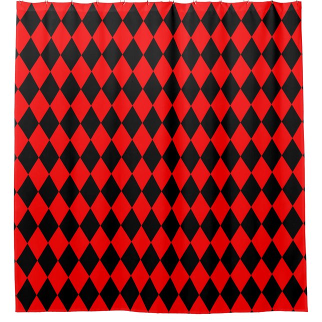 Harlequin Diamonds in Black and Red (Front)