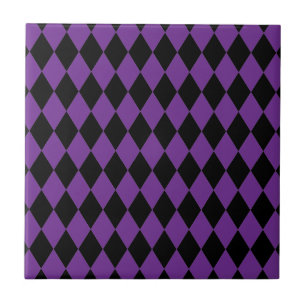 Harlequin Grape and Black Tile