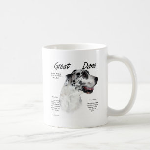 Harlequin Great Dane History Design Coffee Mug