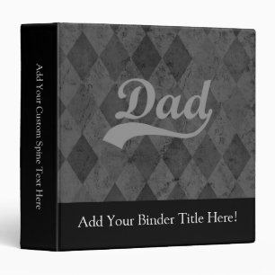 Harlequin Grey Shades Dad Binder
