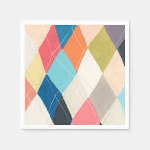 Harlequin Hopscotch - Argyle Pattern Napkin