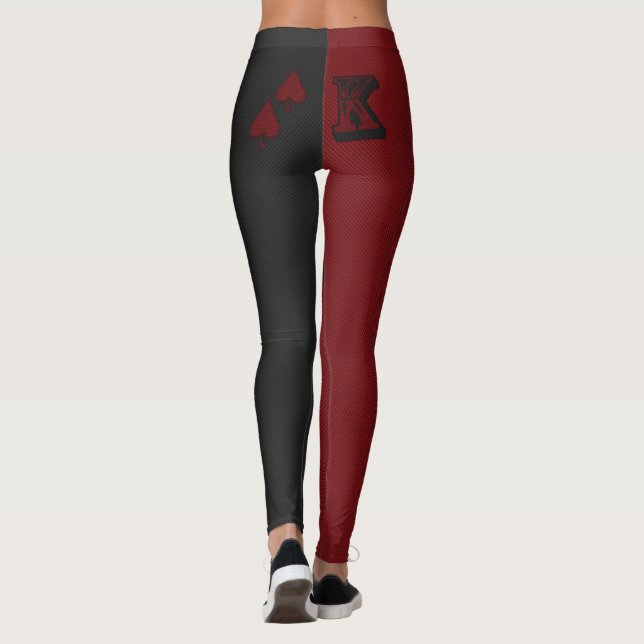 Harlequin King of Spades Leggings (Back)