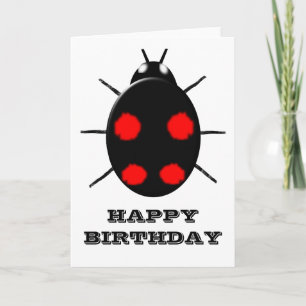 Harlequin Ladybird Customizable Greeting Card