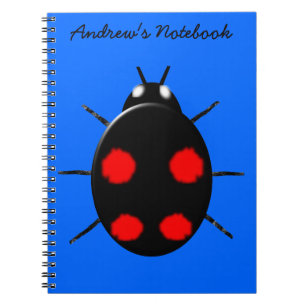 Harlequin Ladybird Customizable Notebook