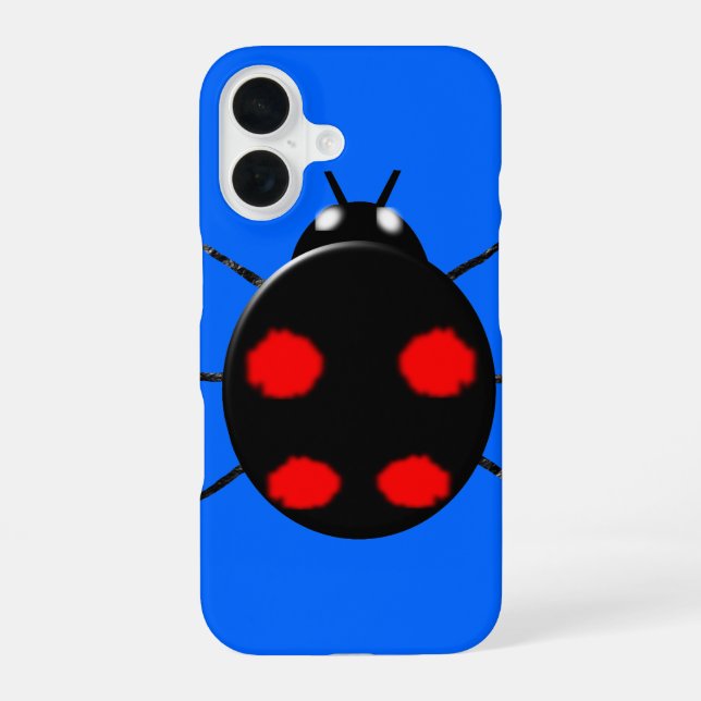 Harlequin Ladybird iPhone 16 Case (Back)