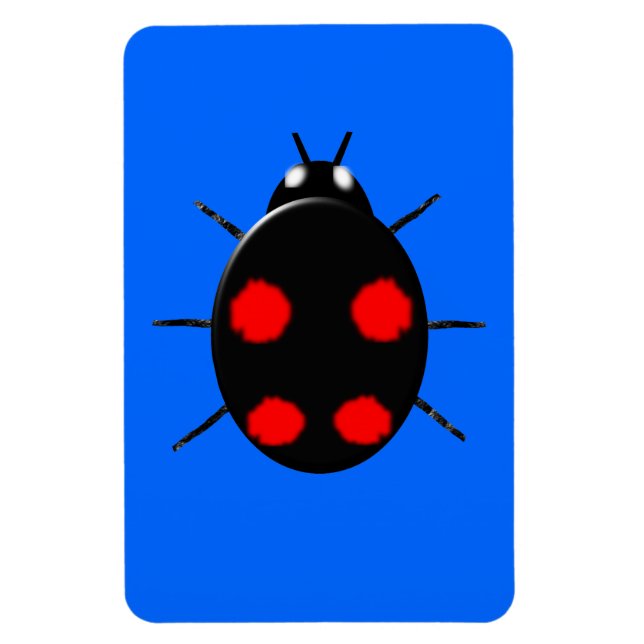 Harlequin Ladybird Premium Magnet (Vertical)