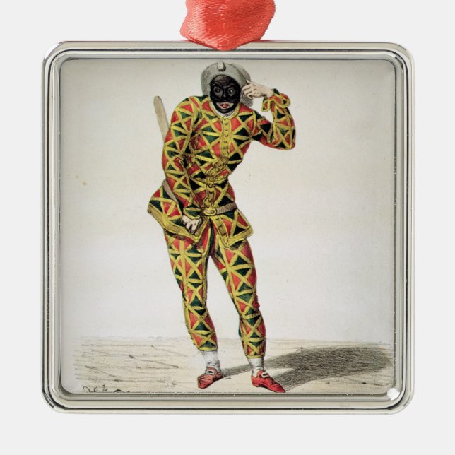 Harlequin Metal Ornament (Front)