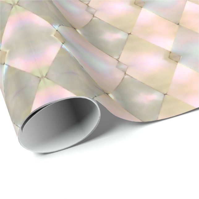Harlequin Mother of Pearl Wrapping Paper (Roll Corner)