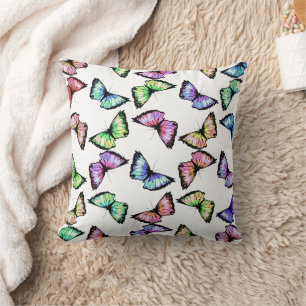 "Harlequin" (multicolor) Throw Pillow
