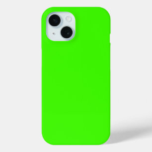 Harlequin Neon Green Solid Colour iPhone 15 Case