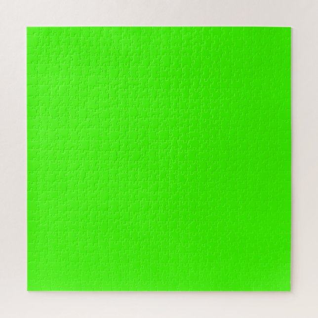 Harlequin Neon Green Solid Colour Jigsaw Puzzle (Vertical)