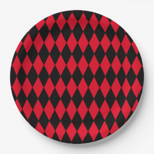 Harlequin Paper Plate Customizable