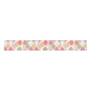 Harlequin pattern in popsicles summer colours grosgrain ribbon
