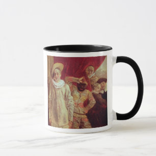 Harlequin, Pierrot and Scapin, Actors from the Com Mug