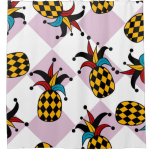 Harlequin Pineapple: Stylized Doodle Vintage