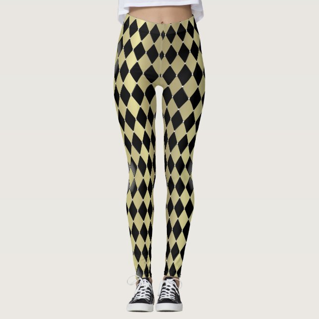 Harlequin Pop Fashion Leggings (Front)