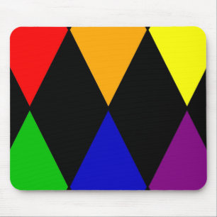 harlequin pride mouse pad