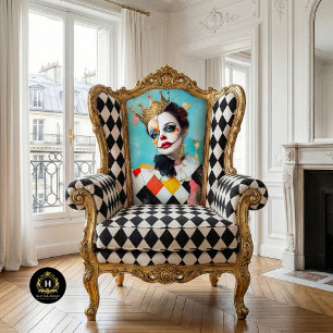 Harlequin Queen Abstract Decoupage Tissue Paper