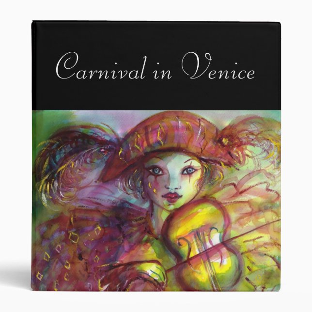 HARLEQUIN red  black yellow green Binder (Front)