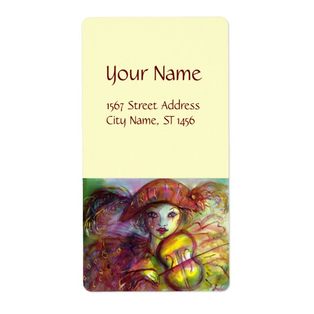 HARLEQUIN red pink purple yellow (Front)