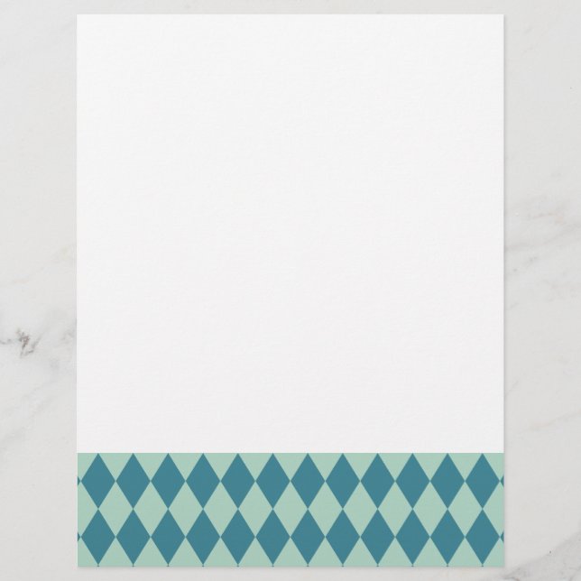 Harlequin Seafoam and Teal (Front)
