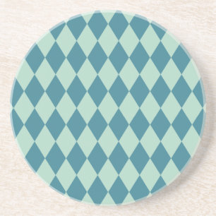 Harlequin Seafoam and Teal Coaster