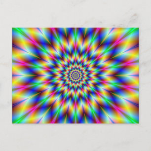 Harlequin Star Postcard