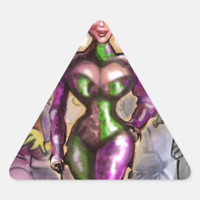 Harlequin Triangle Sticker (Front)