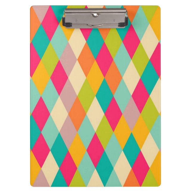 Harlequin vintage pattern clipboard (Front)