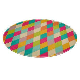 Harlequin vintage pattern cutting board
