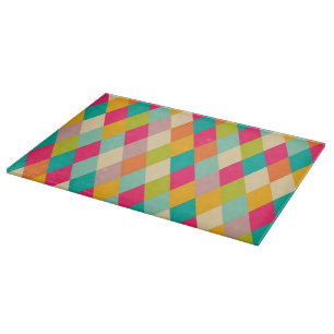 Harlequin vintage pattern cutting board