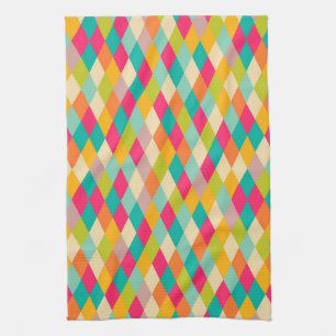 Harlequin vintage pattern kitchen towel
