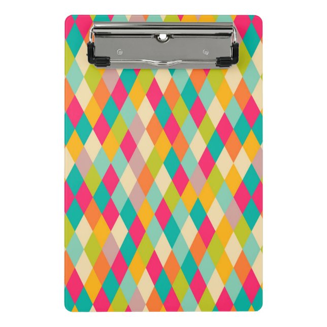 Harlequin vintage pattern mini clipboard (Front)