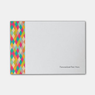 Harlequin vintage pattern post-it notes