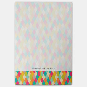 Harlequin vintage pattern post-it notes