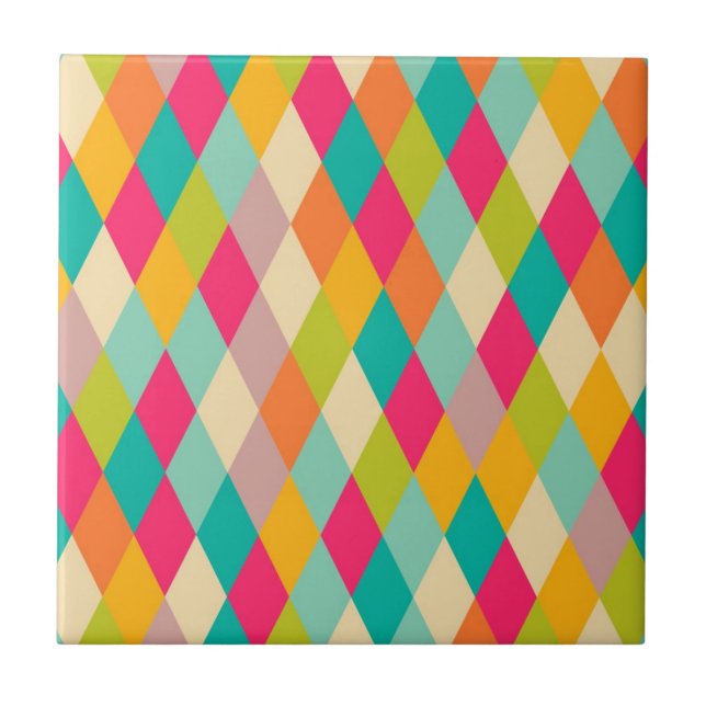 Harlequin vintage pattern tile (Front)