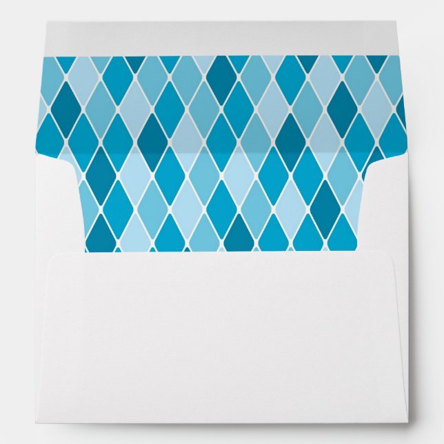 Harlequin winter pattern envelopes (Back (Bottom))