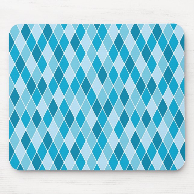 Harlequin winter pattern mouse pad (Front)