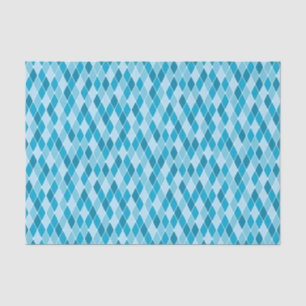 Harlequin winter pattern tissue paper