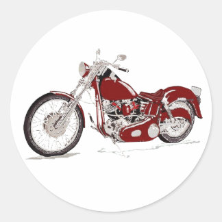 harley classic round sticker