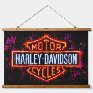 Harley-Davidson Logo Art Hanging Tapestry