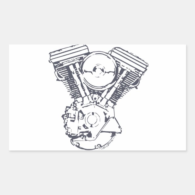 Harley Evolution V-Twin Sticker (Front)