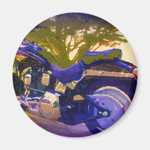 Harley-FatBoy-1998 Motorcycle Magnet