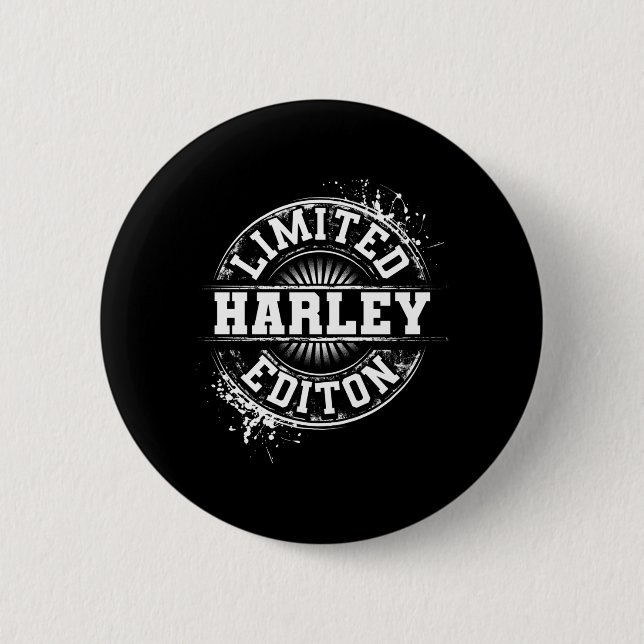 Harley Lied Edition Funny Personalized Name Joke 2 Inch Round Button (Front)
