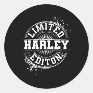 Harley Lied Edition Funny Personalized Name Joke Classic Round Sticker